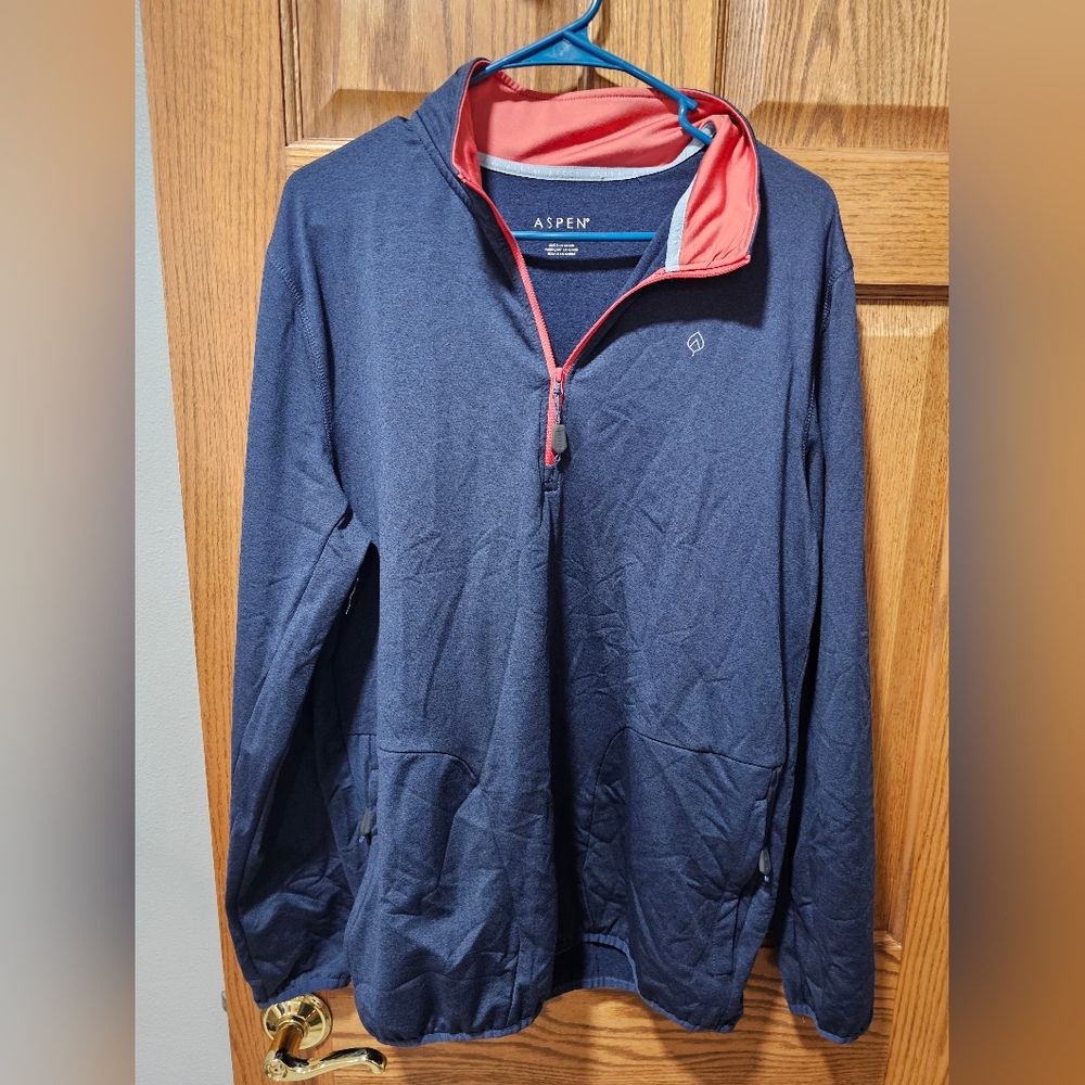 Aspen Navy and Red Pullover